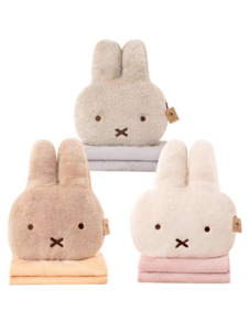 Подушка игрушка с пледом 1873405 Голова зайца микрофибра 85*120 / 7-я