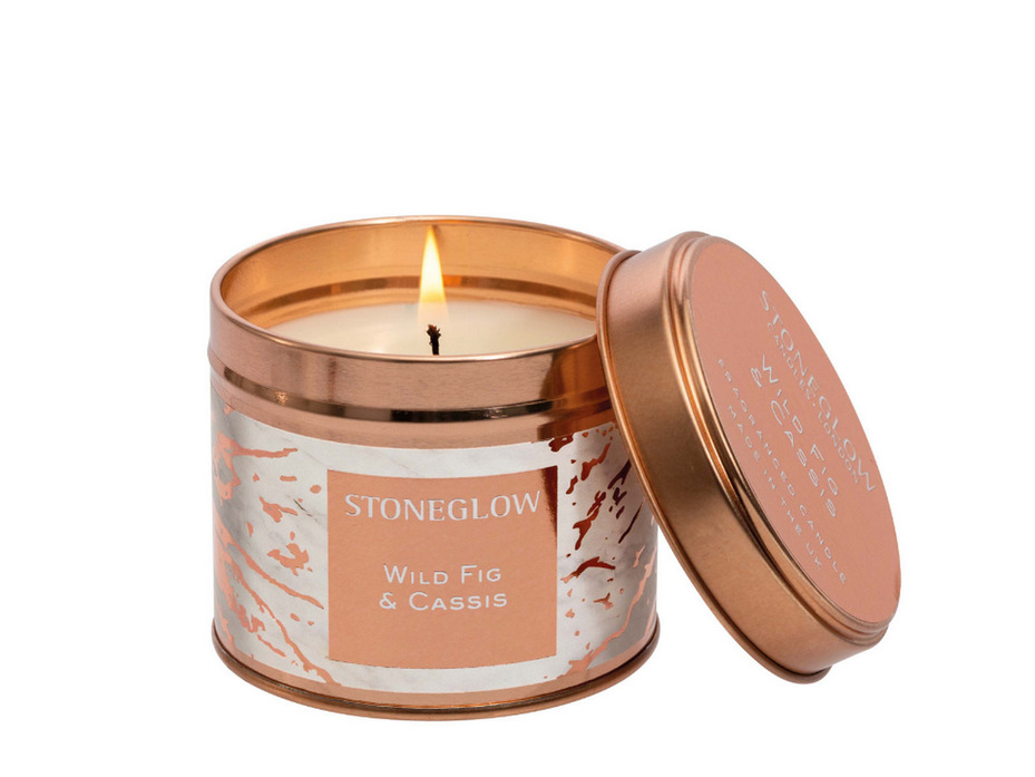 Дикий инфир и кассис / Свеча в жестяной банке 135 гр / StoneGlow Дикий инфир и кассис / Свеча в жестяной банке 135 гр / StoneGlow