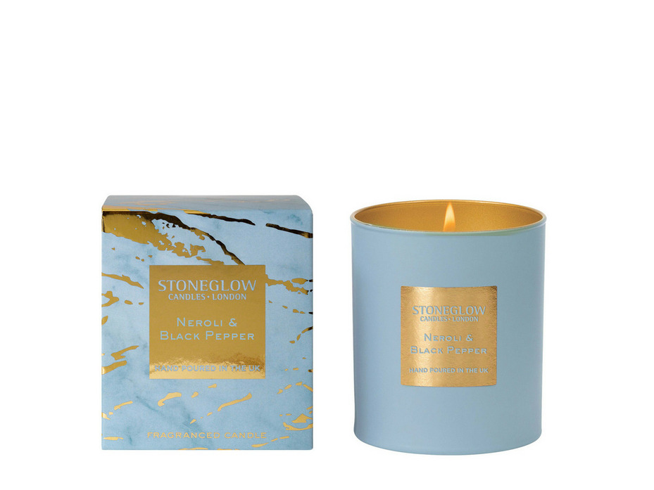 Нероли и черный перец, Свеча в стеклянном стакане / Stoneglow