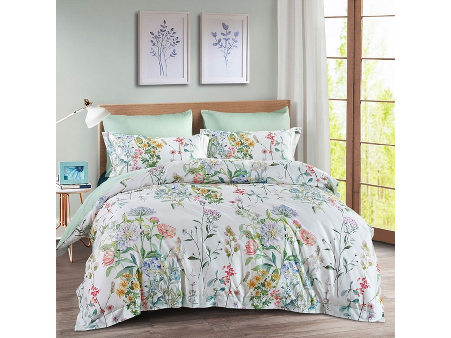 Постельное белье 1380-7 сатин премиум Семейный / Asabella