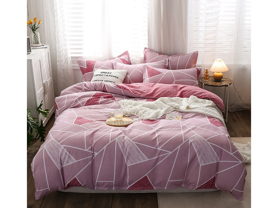 Постельное белье Геометрия 6232 поплин Евро сп / Butterfly