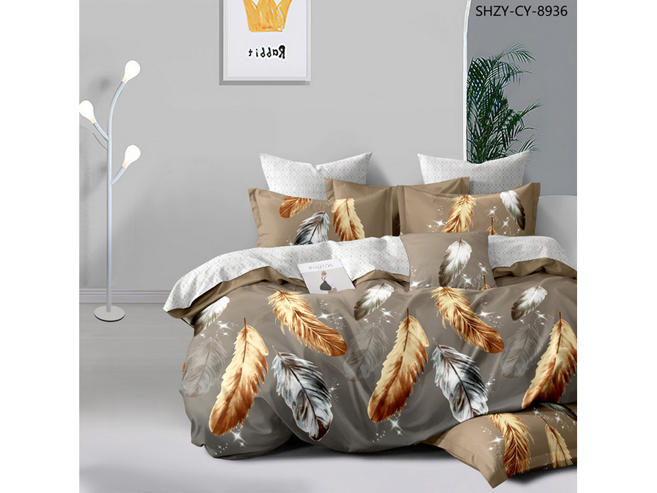 Постельное белье Перья 6275 поплин Евро сп / Butterfly Постельное белье Перья 6275 поплин Евро сп / Butterfly