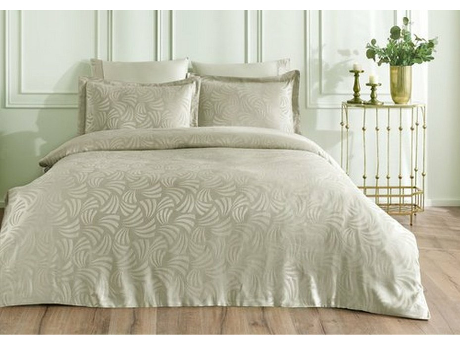 Постельное белье Palm сатин жаккард Евро сп / Tivolyo Home