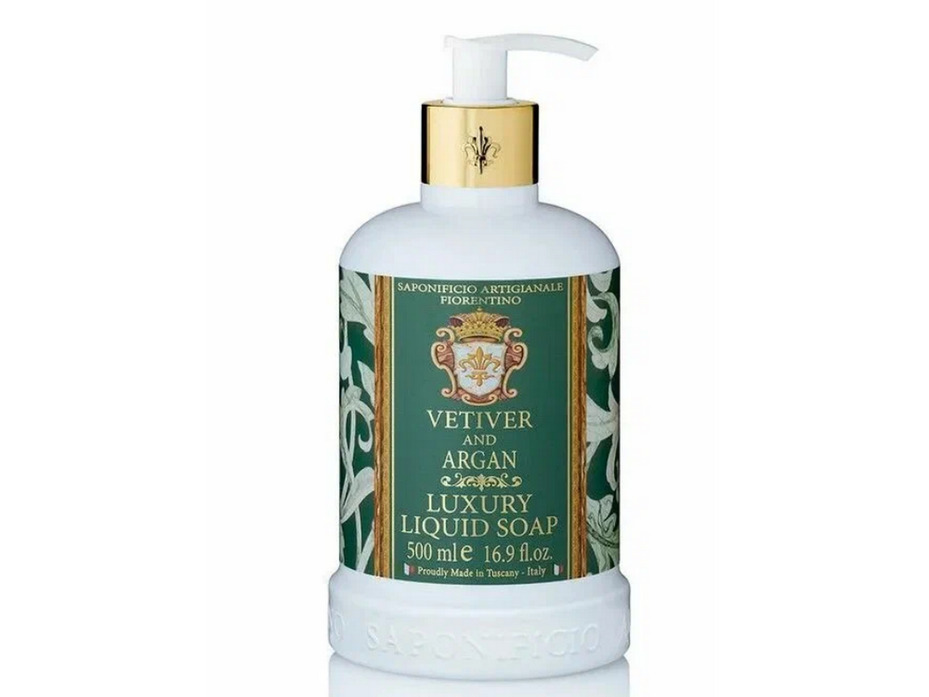 Жидкое мыло Vetiver and Argan с ароматом ветивера и аргана, 500 мл / Saponificio Artigianale Fiorentino Жидкое мыло Vetiver and Argan с ароматом ветивера и аргана, 500 мл / Saponificio Artigianale Fiorentino