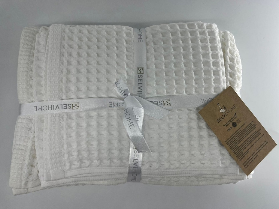 Набор полотенец Вафельное 1 вафельные (45*80, 70*150) / Selvi Home Набор полотенец Вафельное 1 вафельные (45*80, 70*150) / Selvi Home