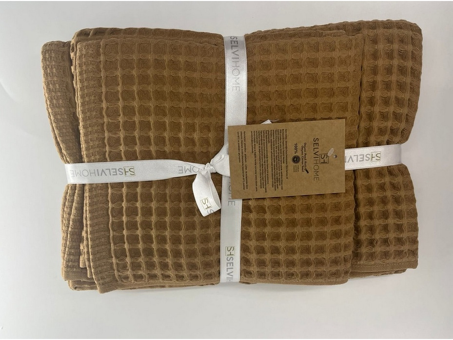 Набор полотенец Вафельное 1 вафельные (45*80, 70*150) / Selvi Home Набор полотенец Вафельное 1 вафельные (45*80, 70*150) / Selvi Home