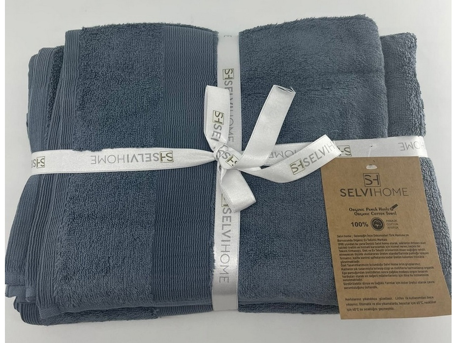 Набор полотенец Волна махровые (50*100, 70*140) / Selvi Home