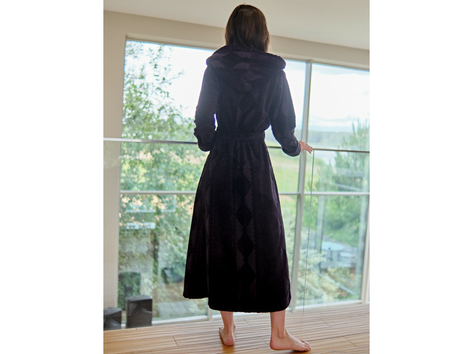 Халат женский Amber бамбуковый с капюшоном / Vien