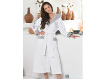 Халат женский Athletic lady бамбуковый с капюшоном / Vien