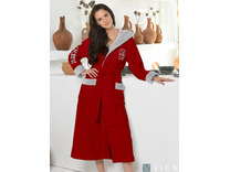 Халат женский Athletic lady бамбуковый с капюшоном / Vien