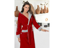 Халат женский Athletic lady бамбуковый с капюшоном / Vien