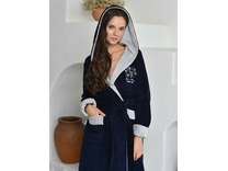 Халат женский Athletic lady бамбуковый с капюшоном / Vien