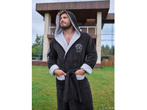 Халат мужской Athletic бамбуковый с капюшоном / Vien