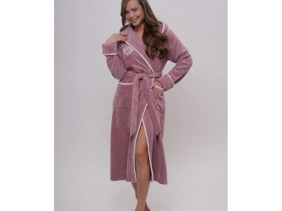 Халат женский Juliette бамбуковый с капюшоном / Vien