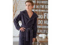 Халат подростковый Little gentleman бамбуковый с капюшоном / Vien