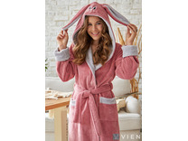 Халат подростковый Lola bunny бамбуковый с капюшоном / Vien