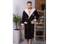 Халат мужской Lucas бамбуковый с капюшоном / Vien Халат мужской Lucas бамбуковый с капюшоном / Vien