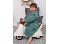 Халат детский Mini boss хлопковый с капюшоном / Vien