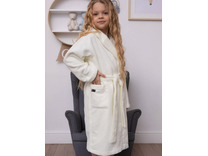 Халат детский Mini boss хлопковый с капюшоном / Vien