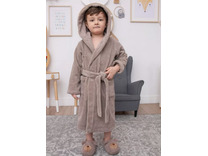 Халат детский Mini boss хлопковый с капюшоном / Vien