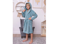 Халат детский Mini boss хлопковый с капюшоном / Vien