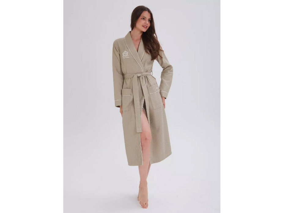 Халат женский Monaco вафельный / Vien