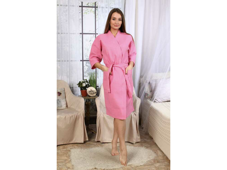 Халат - кимоно унисекс вафельный, цветной / Ашма Халат - кимоно унисекс вафельный, цветной / Ашма