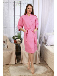 Халат - кимоно унисекс вафельный, цветной / Ашма