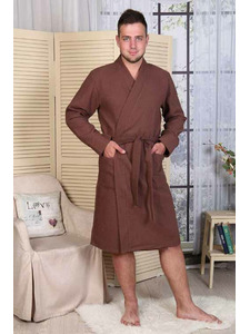 Халат - кимоно унисекс вафельный, цветной / Ашма