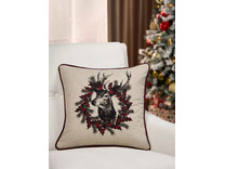 Наволочка декоративная Pine Wreath Олень полиэстер 45*45 / Arya