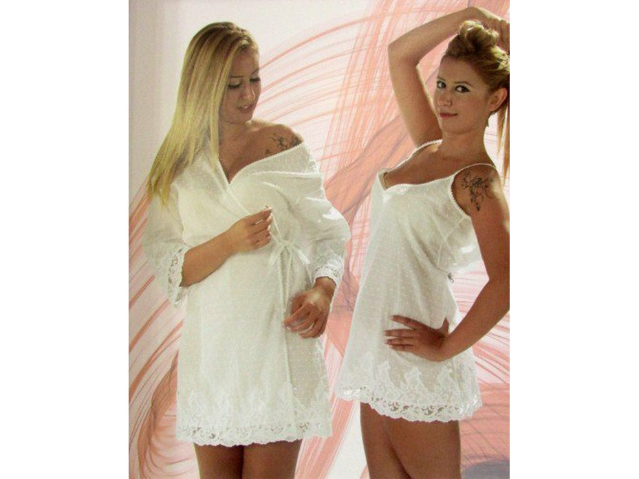 Комплект женский халат и сорочка короткий Aveedon Giselle / Maison Dor