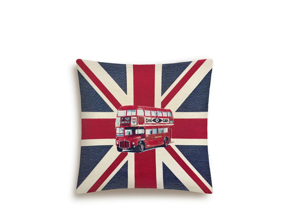 Наволочка декоративная 7903 Автобус гобелен 45*45 / Le Gobelin