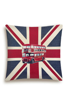 Наволочка декоративная 7903 Автобус гобелен 45*45 / Le Gobelin