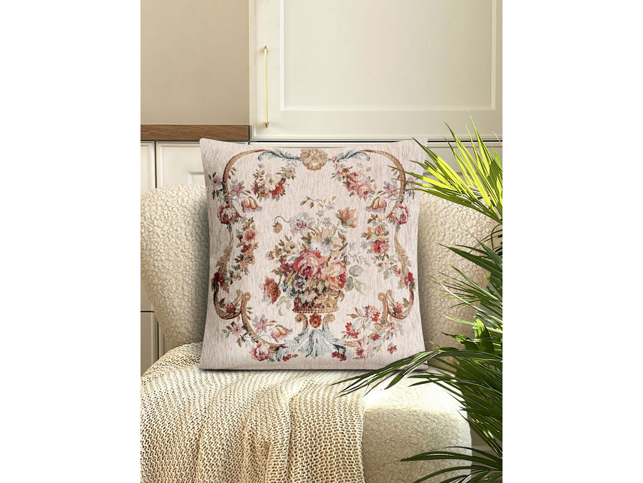 Наволочка декоративная 07878 Розовый гобелен 45*45 / Le Gobelin Наволочка декоративная 07878 Розовый гобелен 45*45 / Le Gobelin