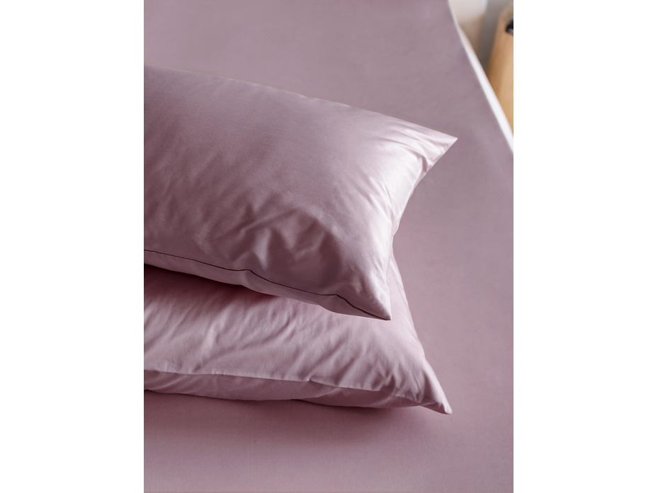 Наволочка 213KL-204 сирень сатин однотонный 50*70 / Tia