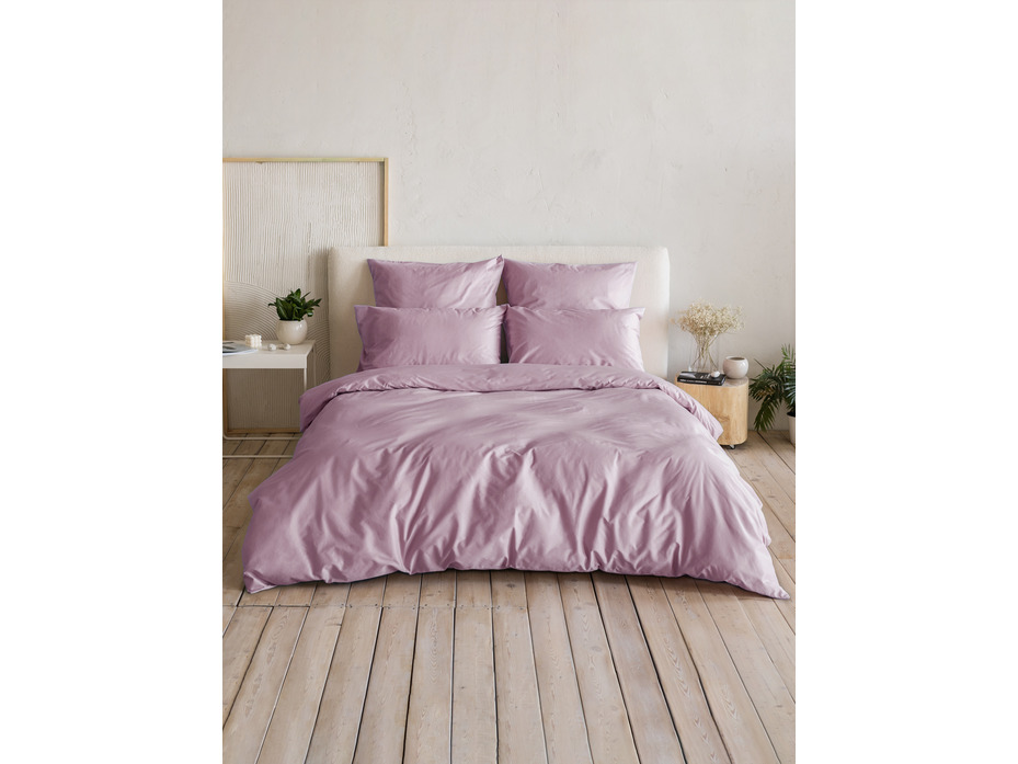 Наволочка 213KL-204 сирень сатин однотонный 50*70 / Tia