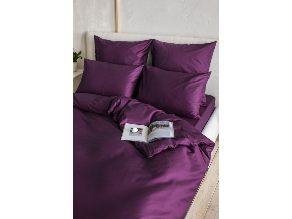 Наволочка 213KL-315 пурпурный сатин однотонный 50*70 / Tia Наволочка 213KL-315 пурпурный сатин однотонный 50*70 / Tia