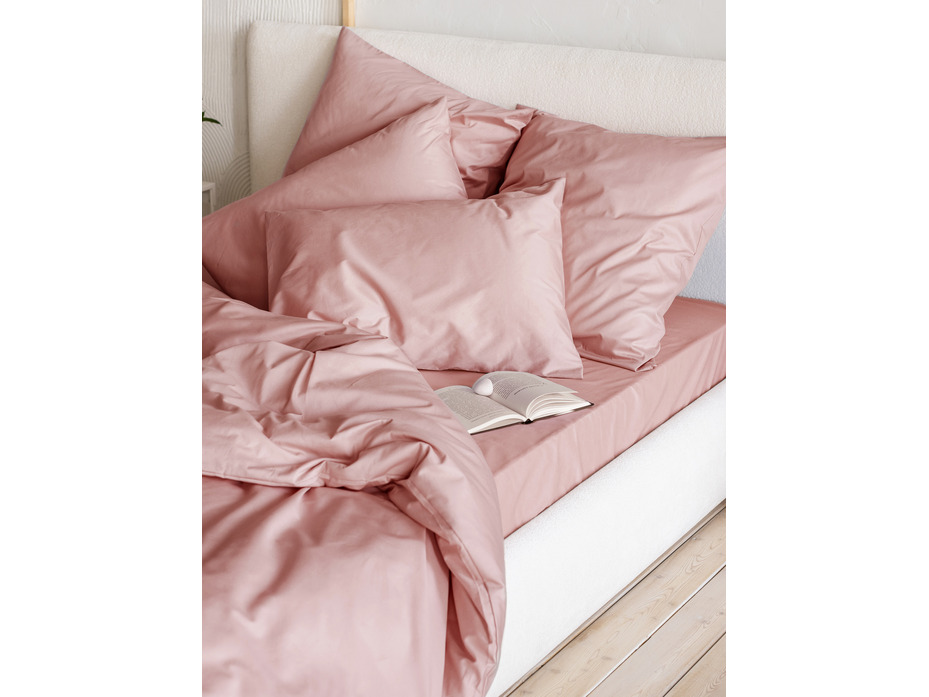 Наволочка 213KL-907 дымчатая роза сатин однотонный 50*70 / Tia Наволочка 213KL-907 дымчатая роза сатин однотонный 50*70 / Tia