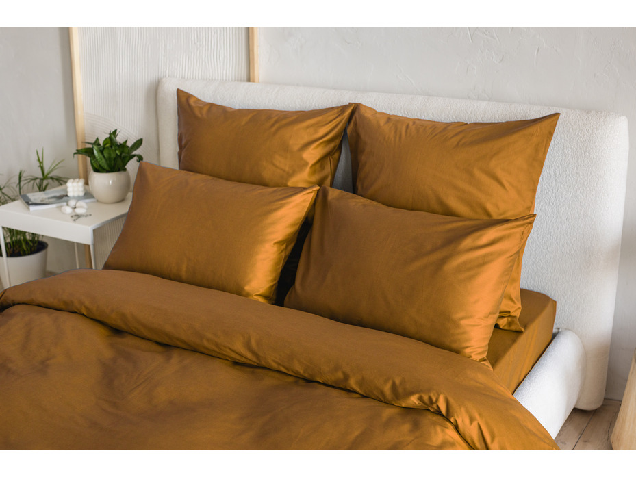 Наволочка 213KL-949 горчица сатин однотонный 50*70 / Tia Наволочка 213KL-949 горчица сатин однотонный 50*70 / Tia