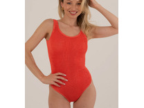 Купальник слитный женский Banador basic Коралловый / Calamoon
