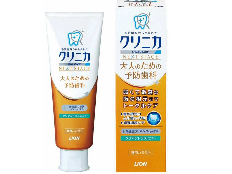 Жемчужный зубной гель Clinica advantage next stage для комплексного ухода 87 мл / Lion