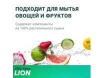 Концентрированное средство для мытья посуды Chamgreen Зеленый цитрус флакон 970 мл / Lion