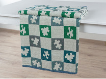 Плед 23С86-ШР Пазл льняной 110*170 / Белорусский лен