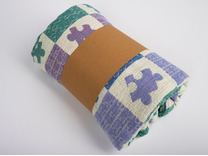 Плед 23С86-ШР Пазл льняной 110*170 / Белорусский лен