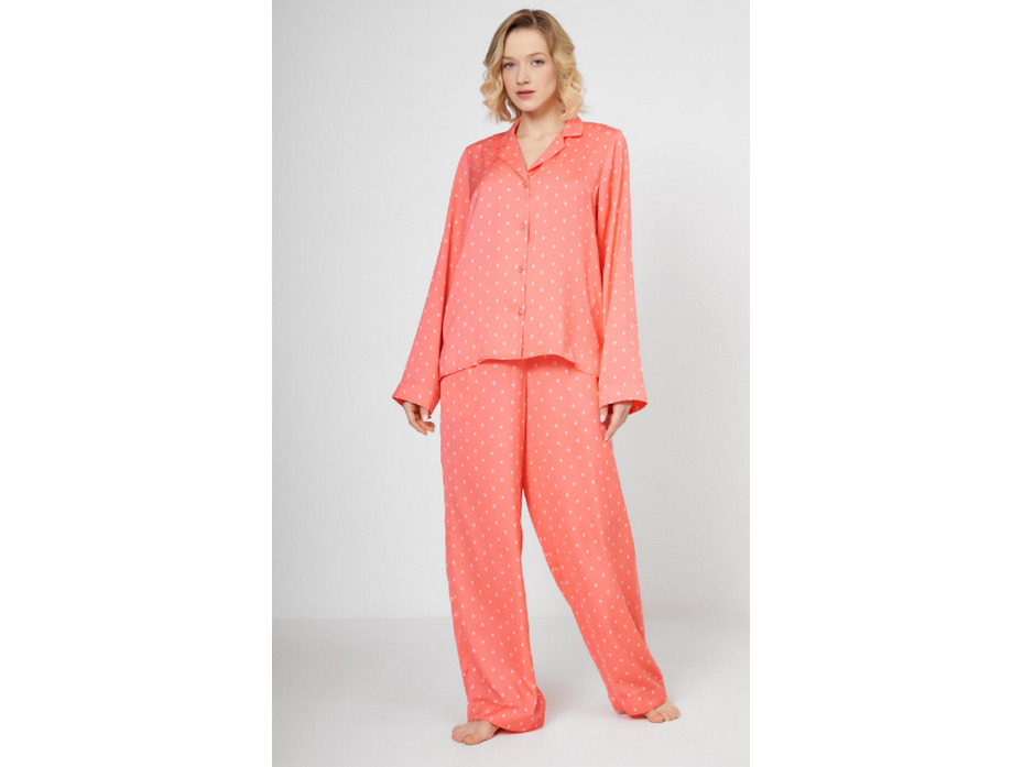 Пижама женская, рубашка и брюки YI90045 Classic cool Алмазы / DKNY