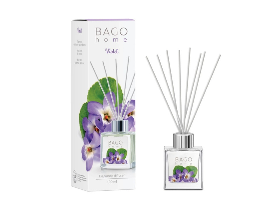 Фиалка BGH0114, Диффузор с палочками, 100 мл / Bago Home