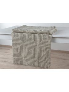 Плед 22С155-ШР Квадра льняной 190*210 / Белорусский лен