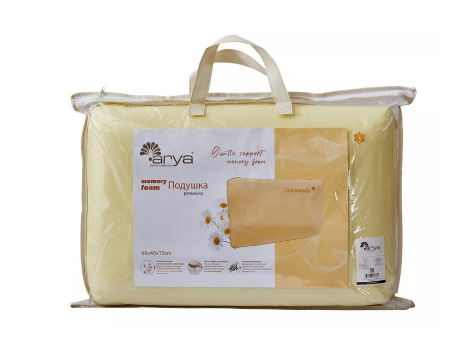 Подушка Memory foam chamomile с ароматом Ромашки 40*60 / Arya