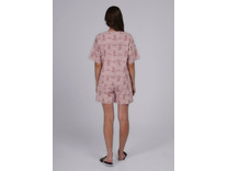 Пижама женская, футболка и шорты LP25-1148/ 1 Сахарная вата / Clever