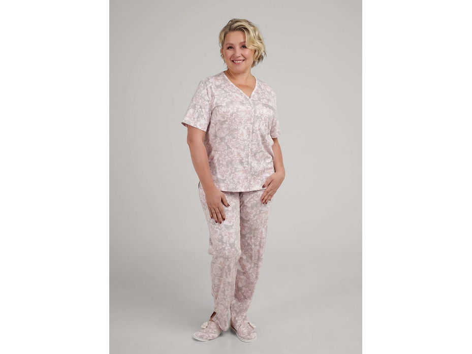 Пижама женская, футболка и брюки LP25-1149/ 1 Сакура / Clever